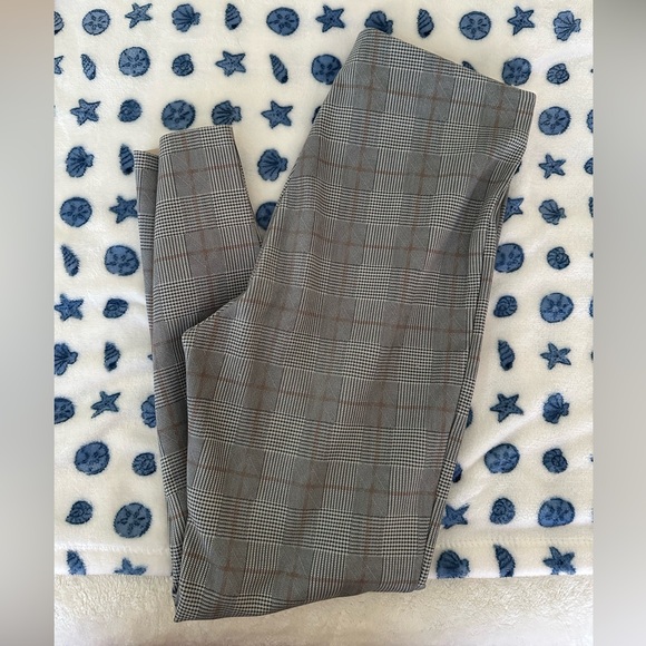 Zara plaid suede leggings - Picture 1 of 3